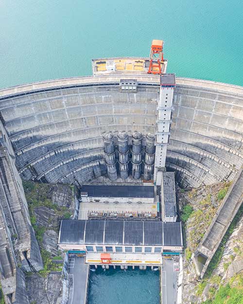 presa de central hidroeléctrica