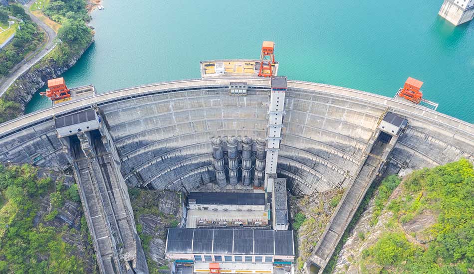 presa de central hidroeléctrica