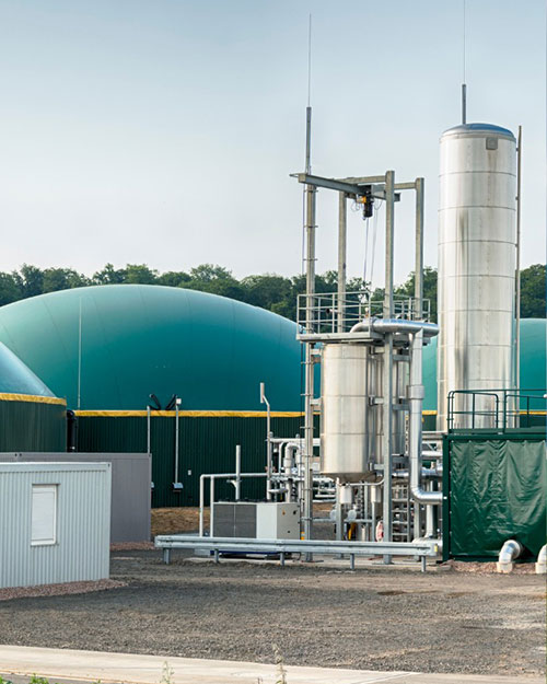 instalación de biogás