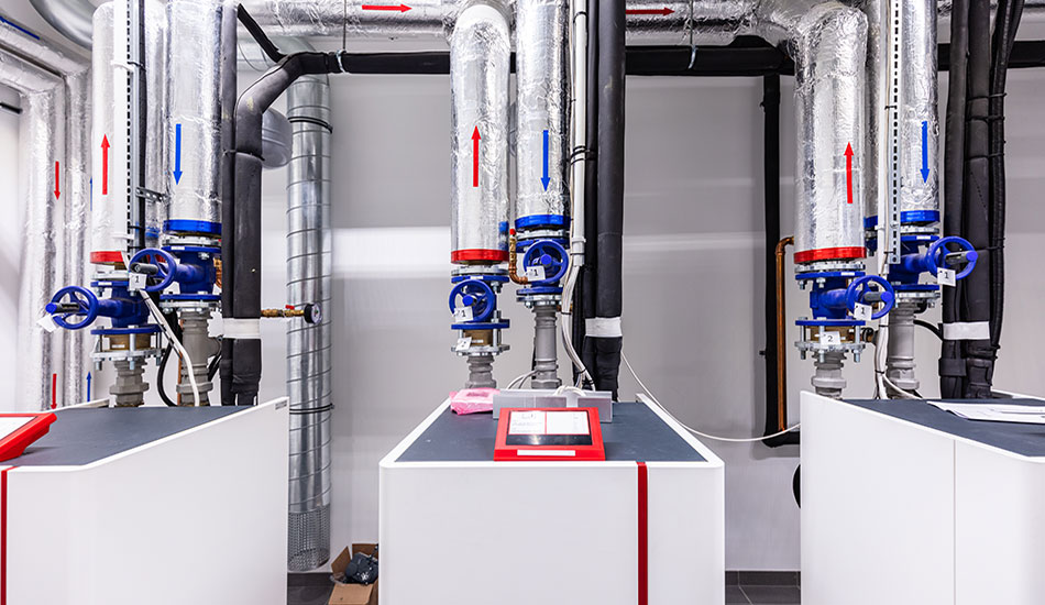 bombas de calor en edificio comercial