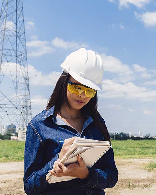 Trabajadora sector energético