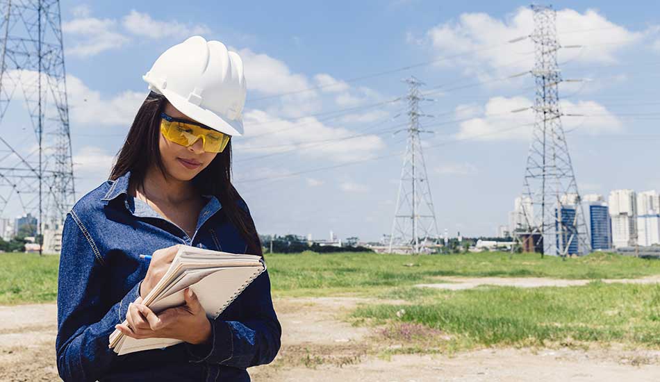 Trabajadora sector energético