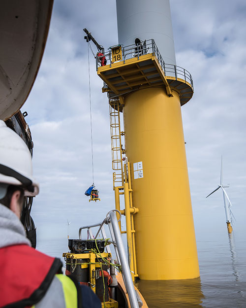 cimentación de eólica marina