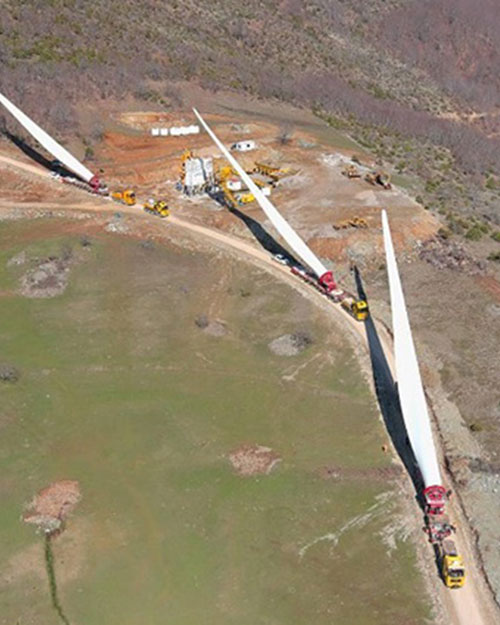 transporte de palas eólicas
