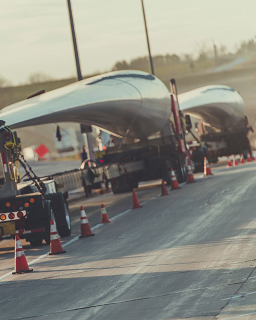 transporte de palas eólicas