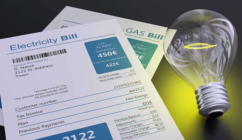 facturas de  luz y gas