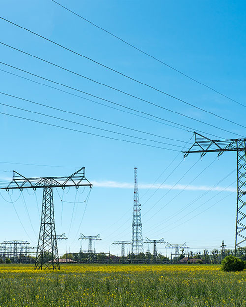 líneas eléctricas de transmisión