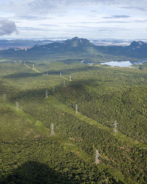 red eléctrica de alta tensión