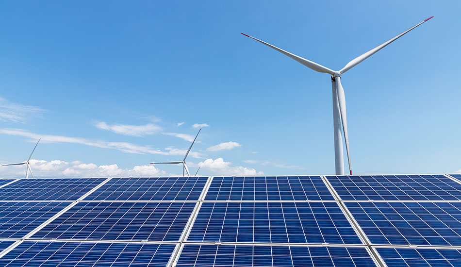 paneles fotovoltaicos y aerogeneradores