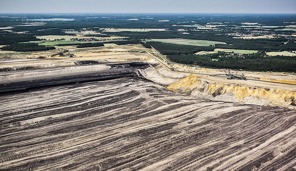 mina de carbón a cielo abierto