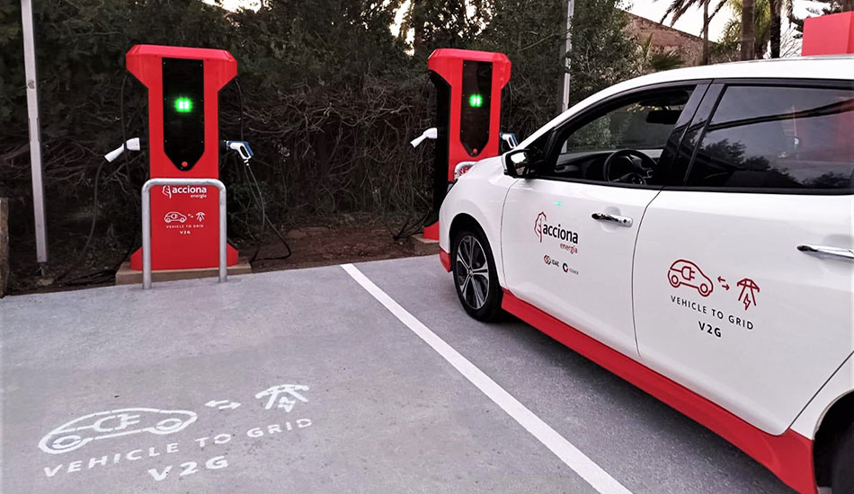 cargador bidireccional vehículo eléctrico